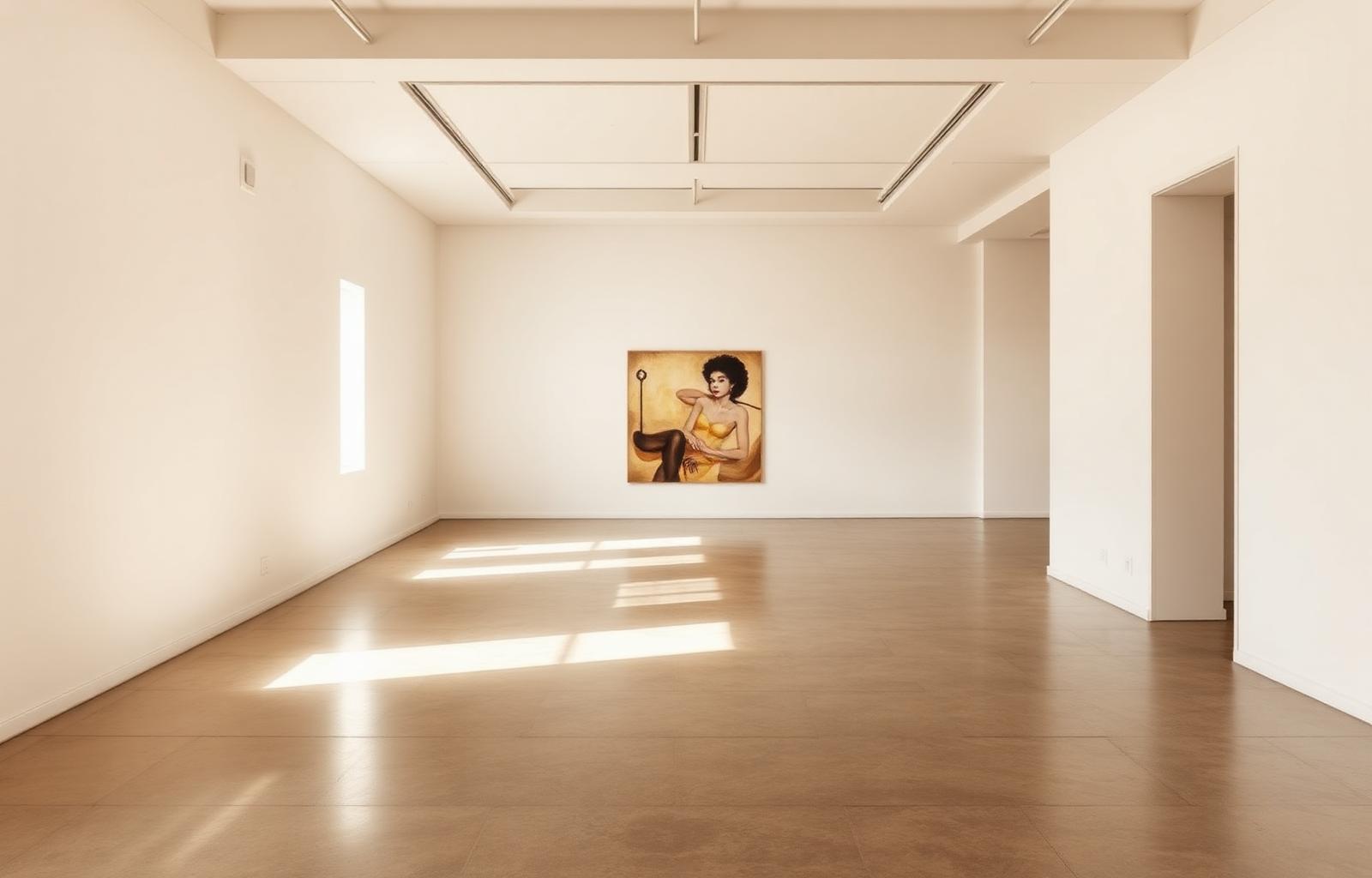 Contemporary gallery interior